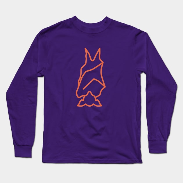 Bat Boys Logo - Bat Boys Orange Long Sleeve T-Shirt by Bat Boys Comedy